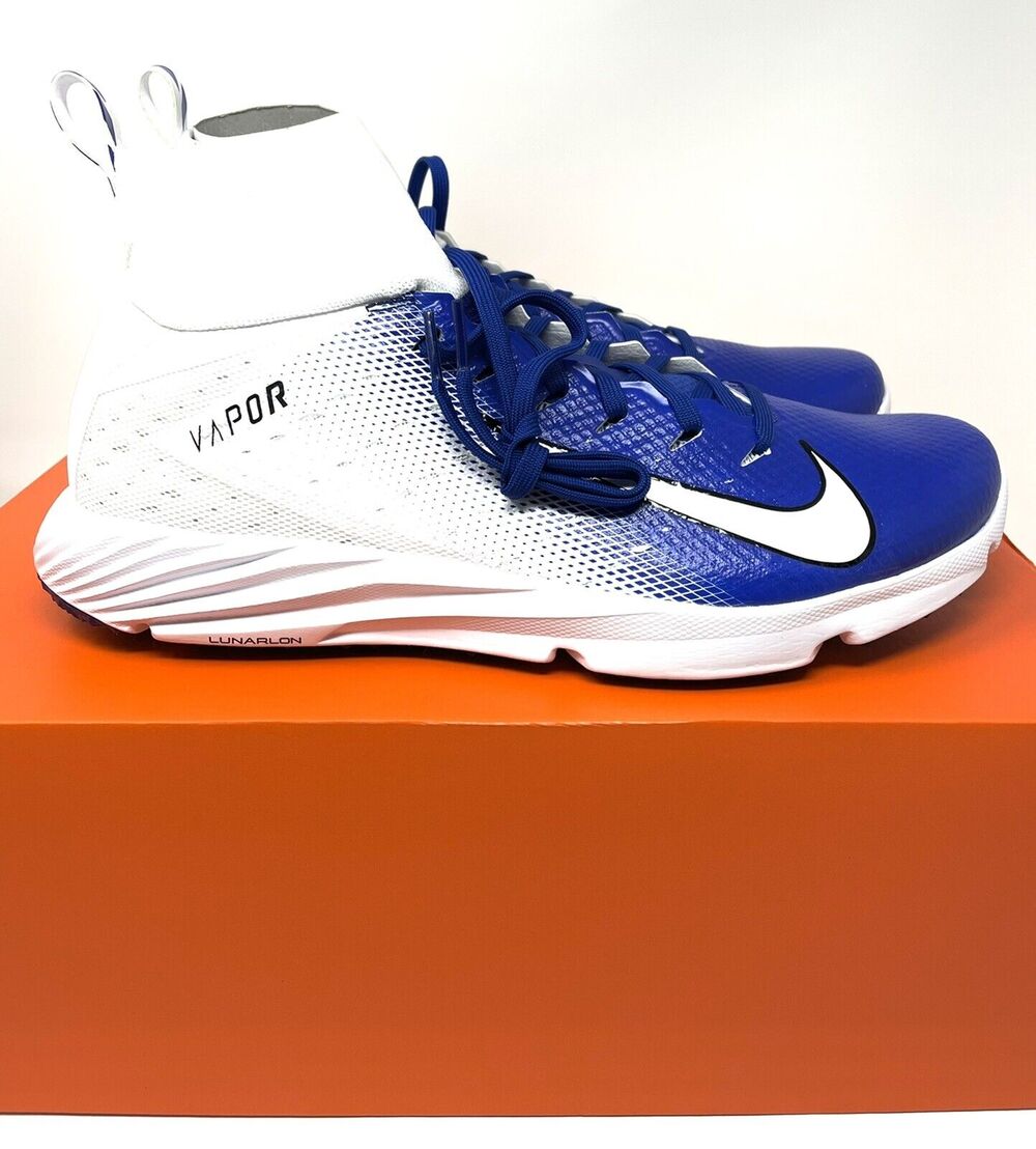 Nike Vapor Untouchable Speed Turf 2 Football Blue White AO8744-104 Sz 11.5 NIB